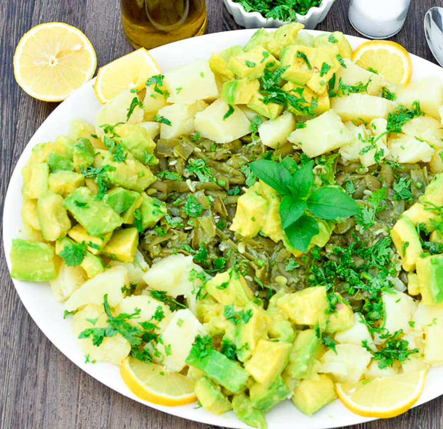 Potato, Green Bean and Avocado Salad