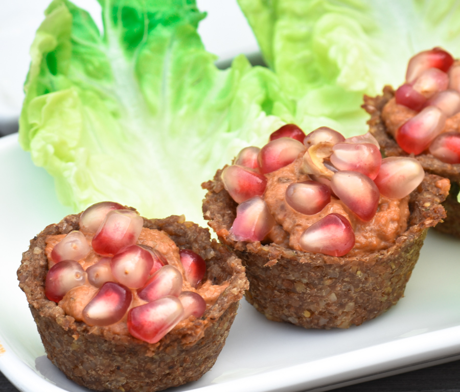 Baked Kibbeh Cups with Muhammara