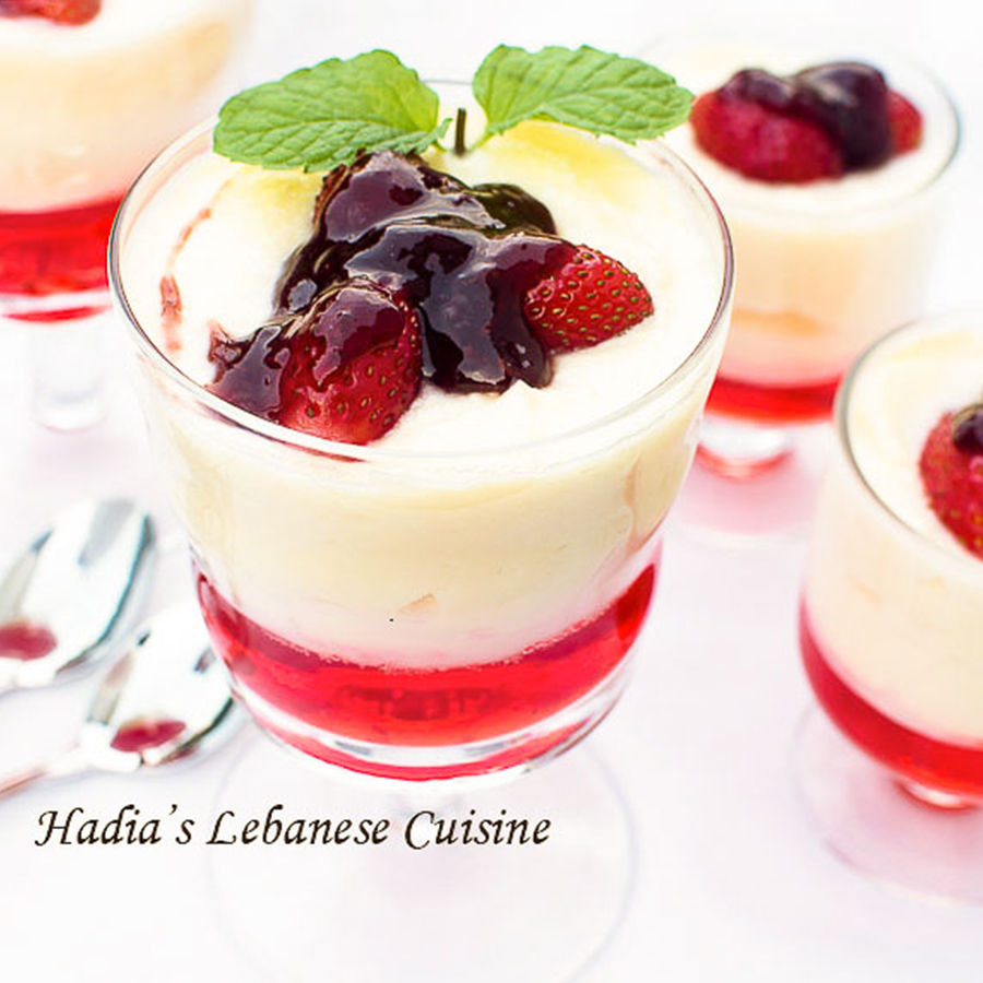 Jello and Mascarpone Parfait