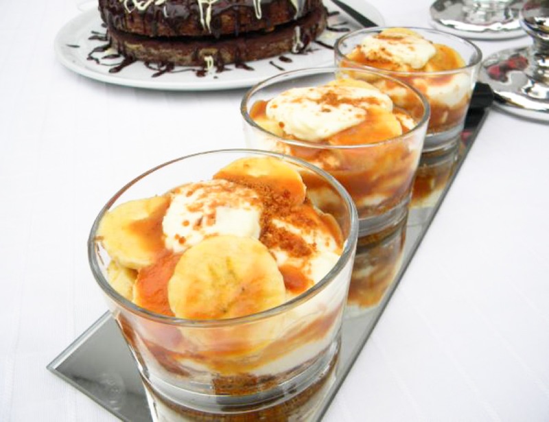 Bananas and Mascarpone Parfait