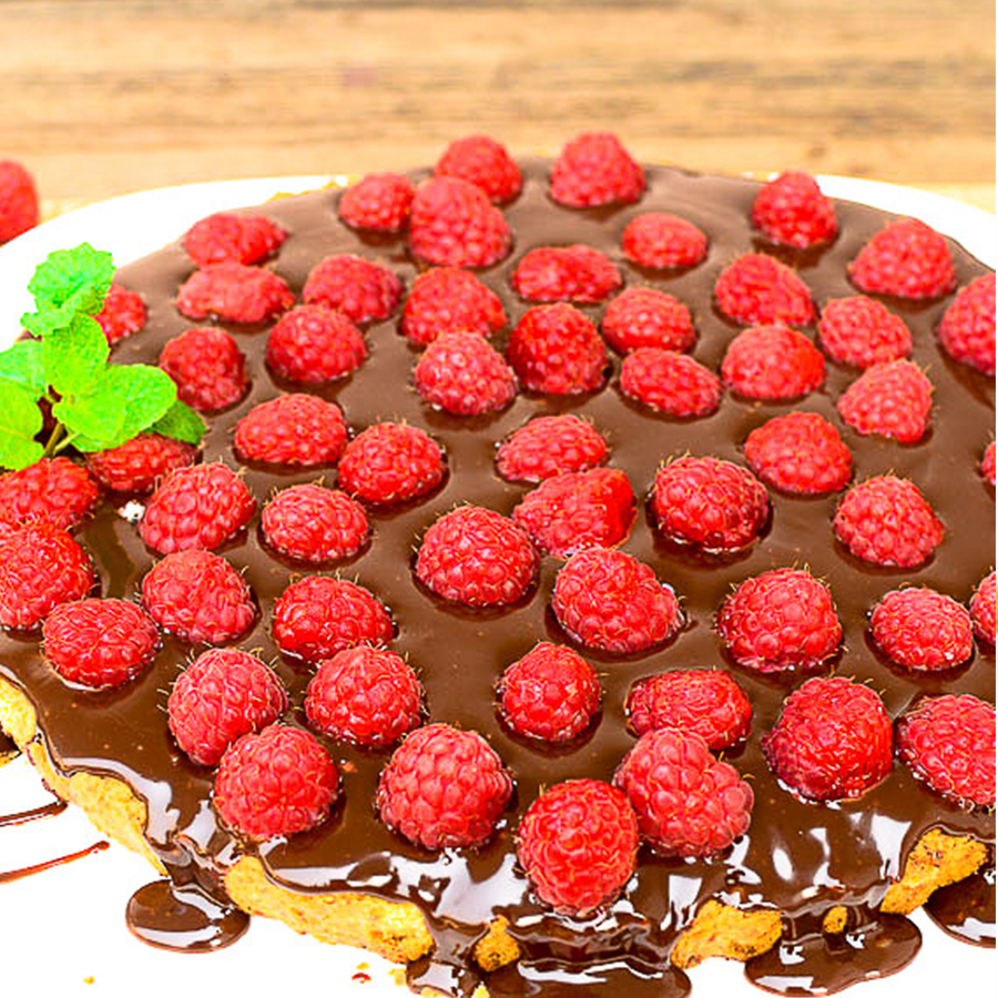 Raspberry Chocolate Pie