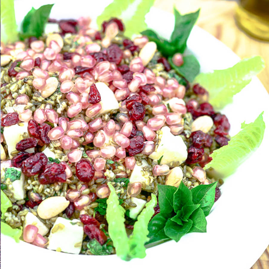 Freekeh Pomegranate Salad