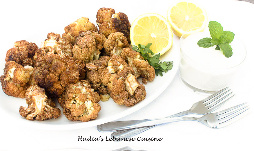 Fried Cauliflower with Tahini Sauce