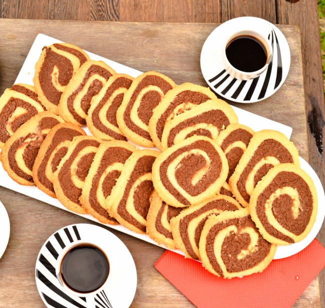 Black and White Pinwheel Cookies