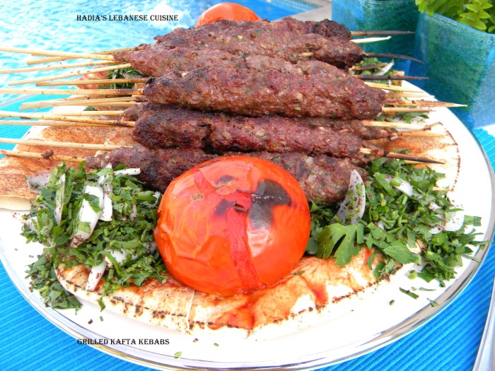 Grilled Kafta Kebabs