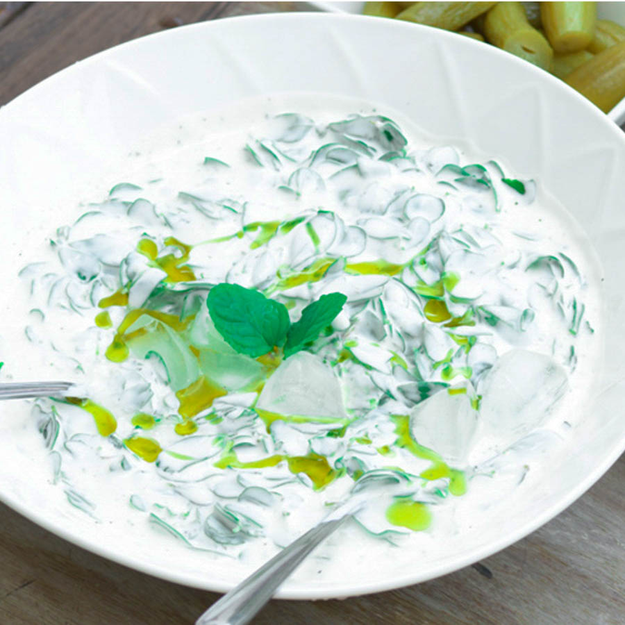 Purslane Yogurt Salad