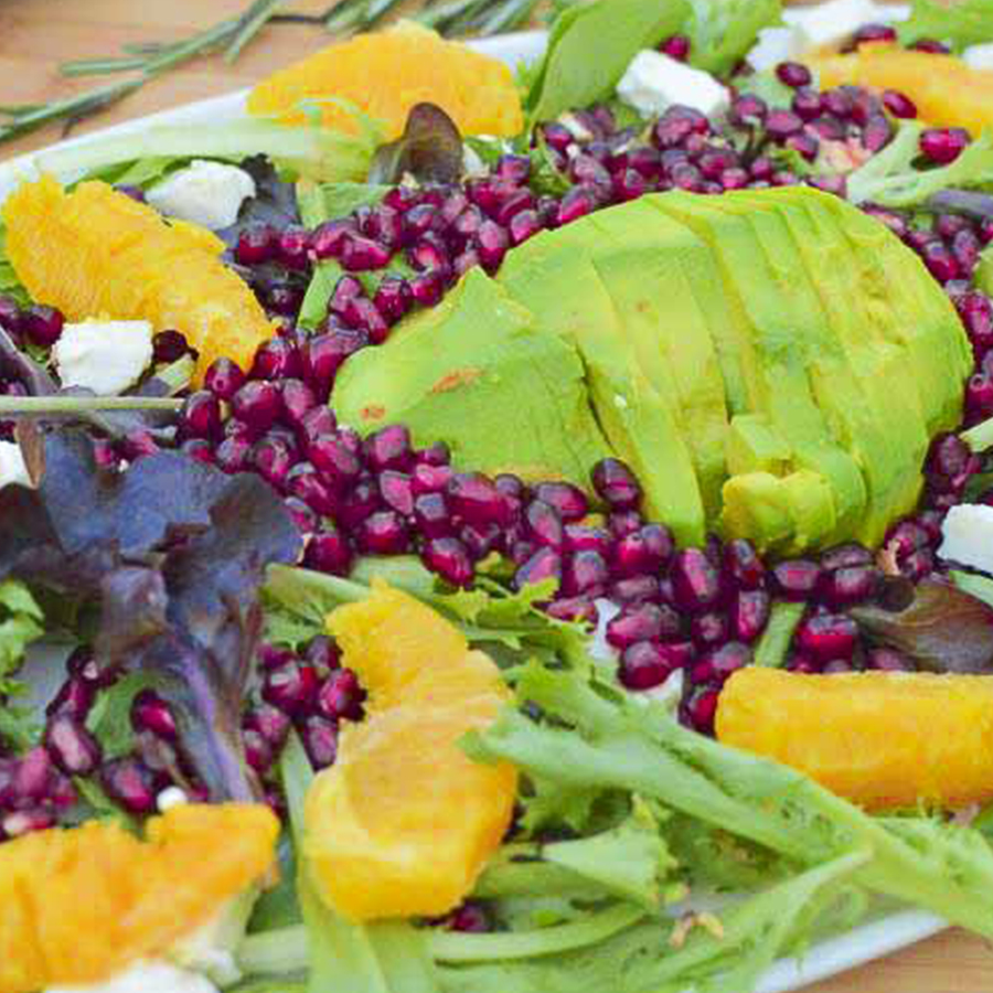 Fruity Salad with Rosemary and Honey Vinaigrette