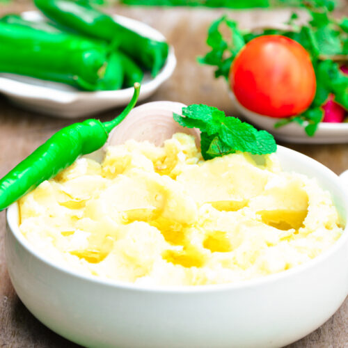 Mashed Potatoes and Hard Boiled Eggs
