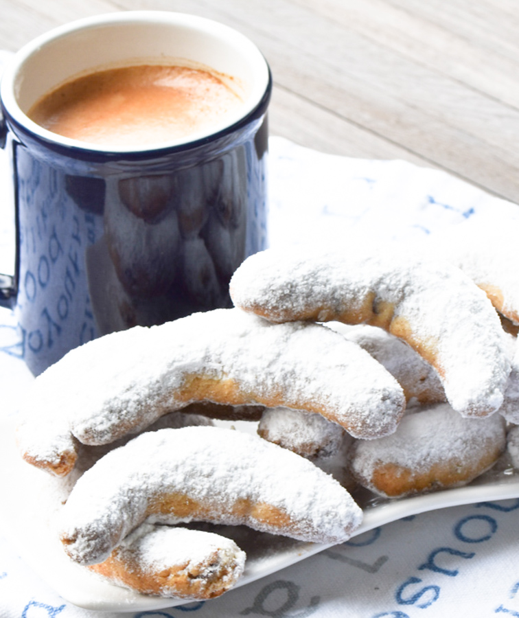 Chocolate Chip Crescent Cookies.