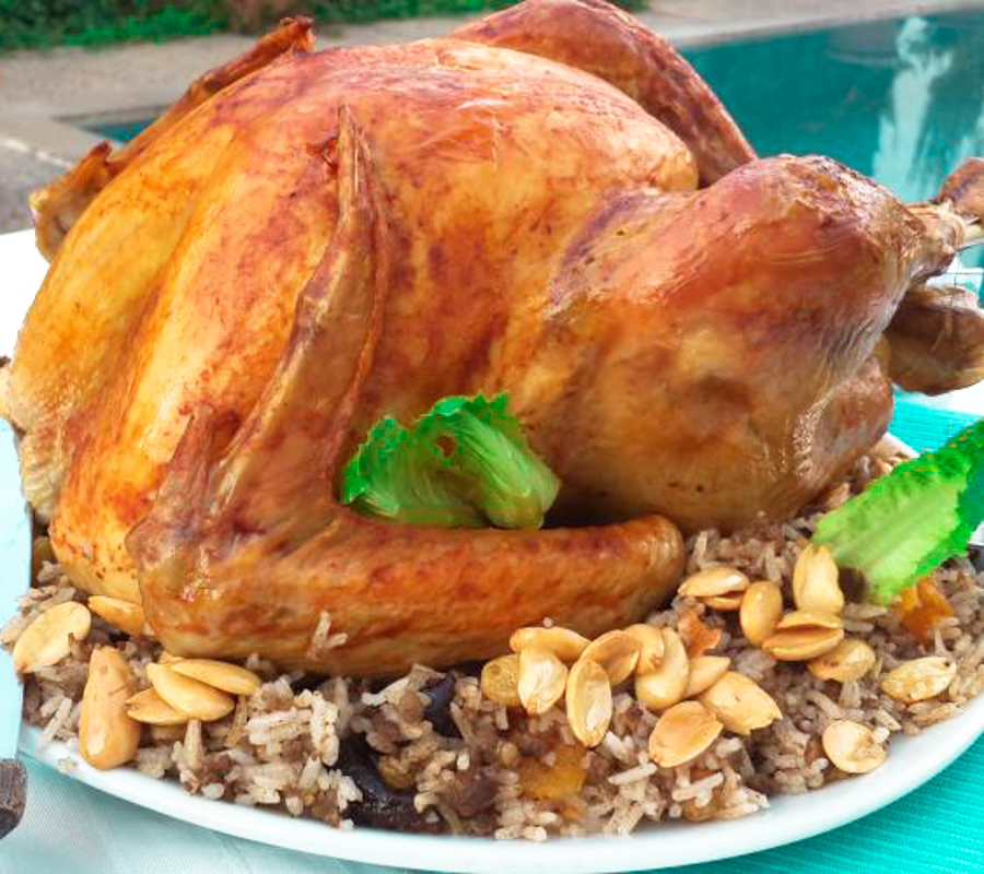 Roasted Turkey with a Lebanese Twist