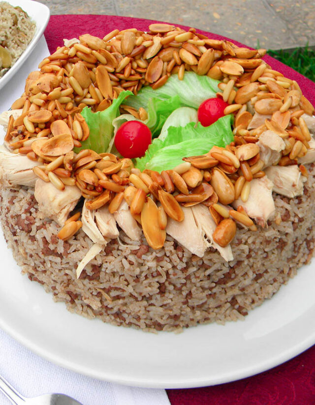 Lebanese Rice with Meat - hadias lebanese cuisine