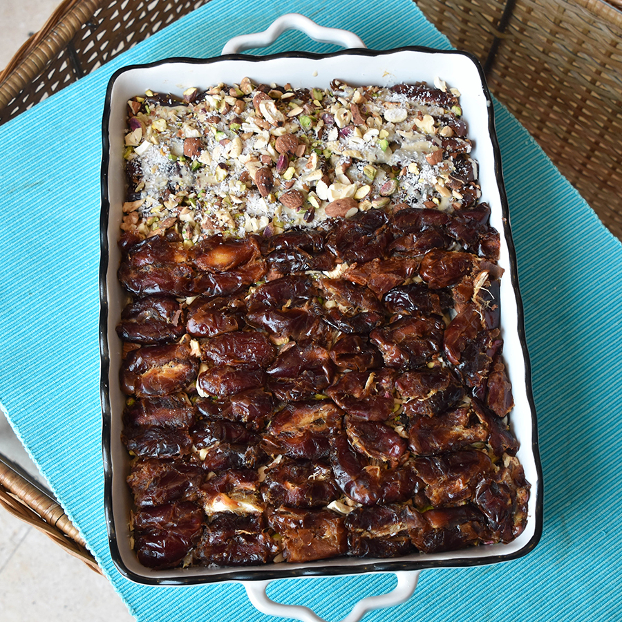 Date, Nuts and Tahini Bars