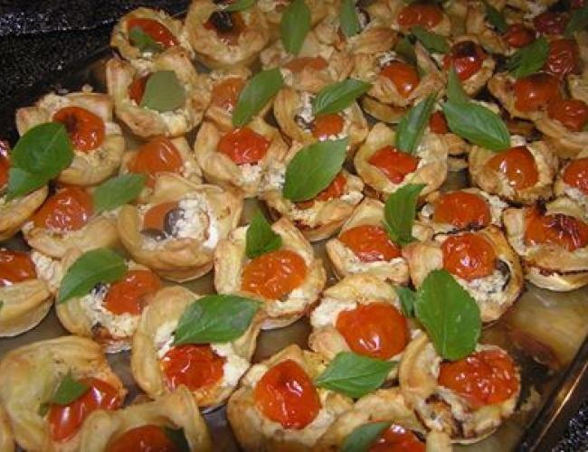 Cheese and Tomato Puffs