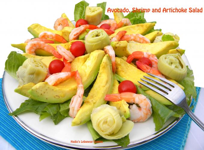 Avocado, Shrimp and Artichoke Salad