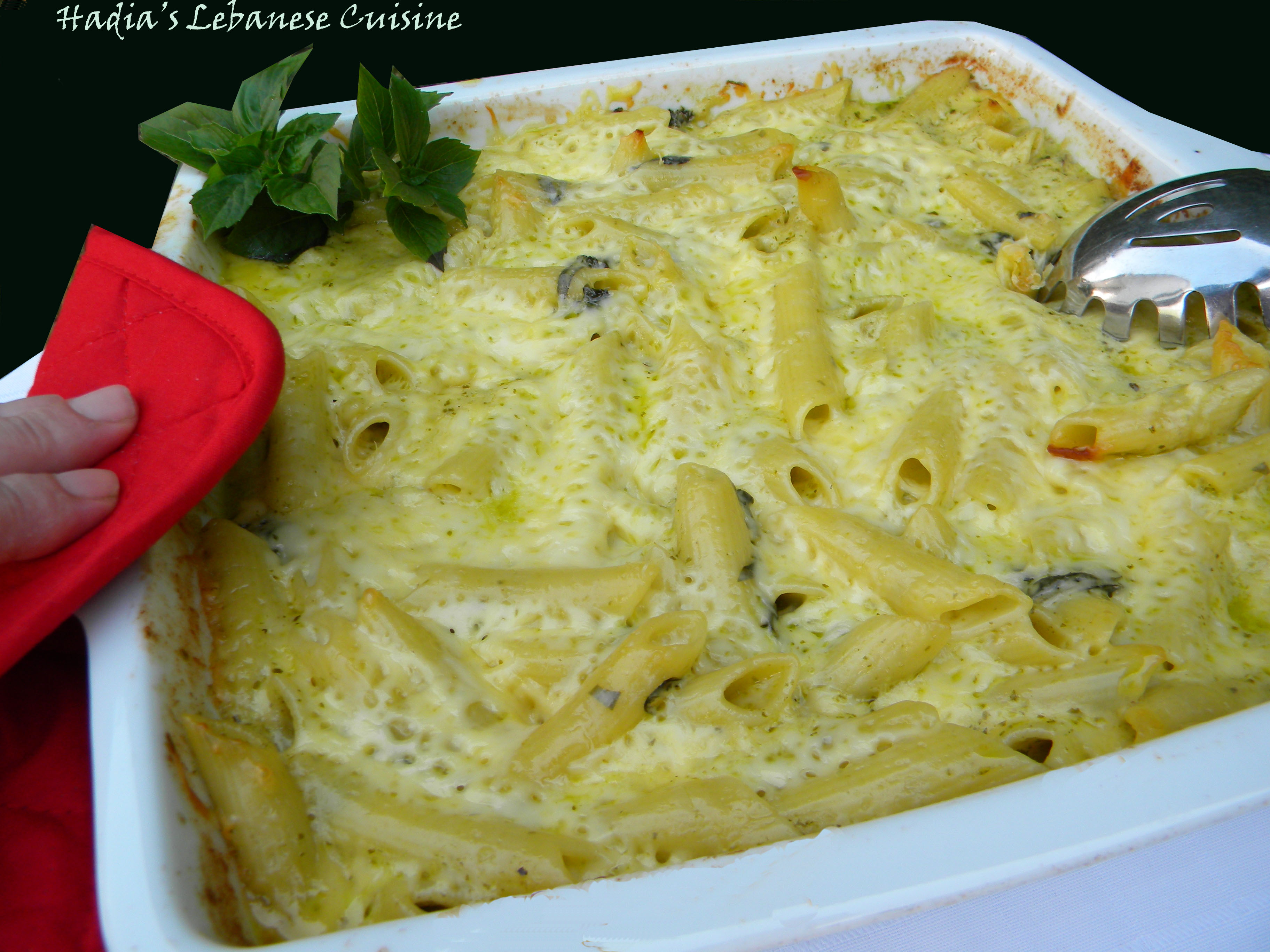 Creamy Baked Penne with Spinach