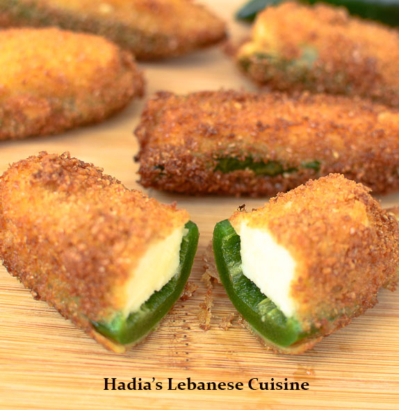 Jalapeno Poppers Stuffed With Halloumi Hadias Lebanese Cuisine