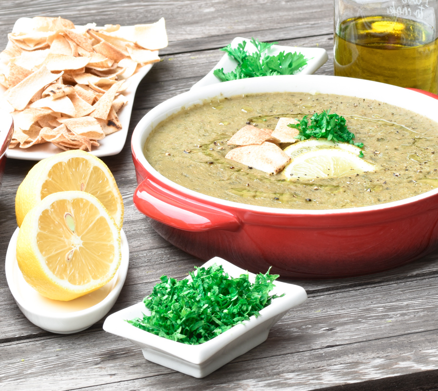 Lebanese Brown Lentil Soup, Shorbat Adas Mamrouta