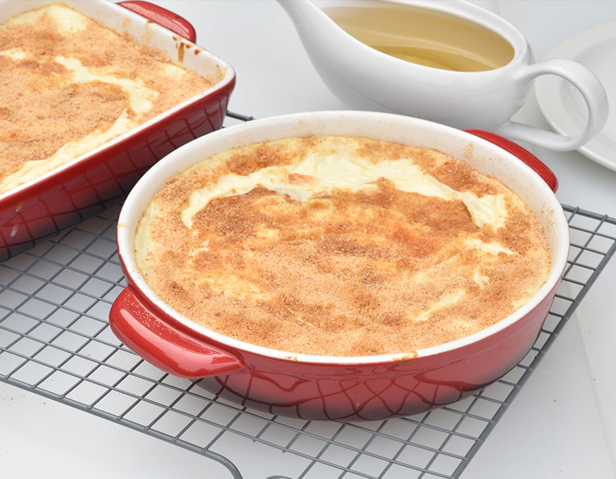 Baked Rice Pudding with Breadcrumbs