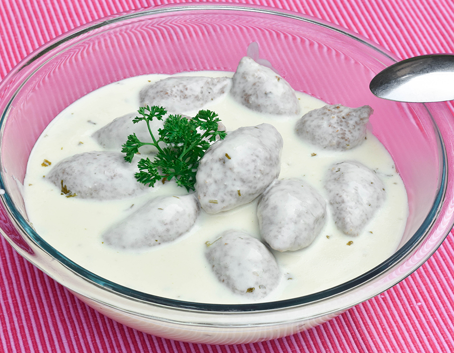 Kibbeh Bil Laban (Labanieh)/ Kibbeh Balls in Yogurt